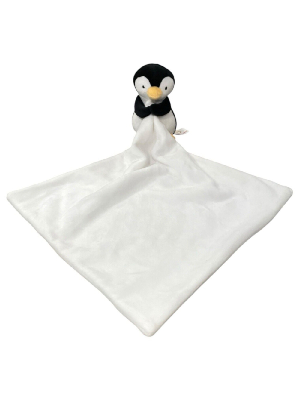 Apricot Lamb Unisex Baby Penguin Lovey Plush Security Blanket Soft Black White